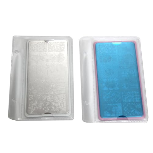 DRDS Clear Nail Stamping Plate Organizer Case Slots – 20 PCS, 6x12cm Replacement Inner Pages, Professionally Designed