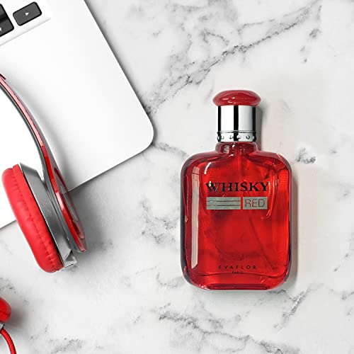 WHISKY RED Eau de Toilette for Men by Evaflor – 3.4 fl oz Woody Fragrance