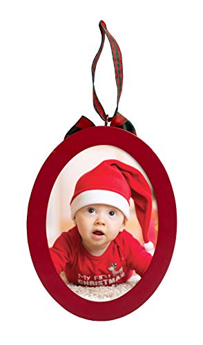 Pearhead Babyprints Double-Sided Christmas Ornament - Red
