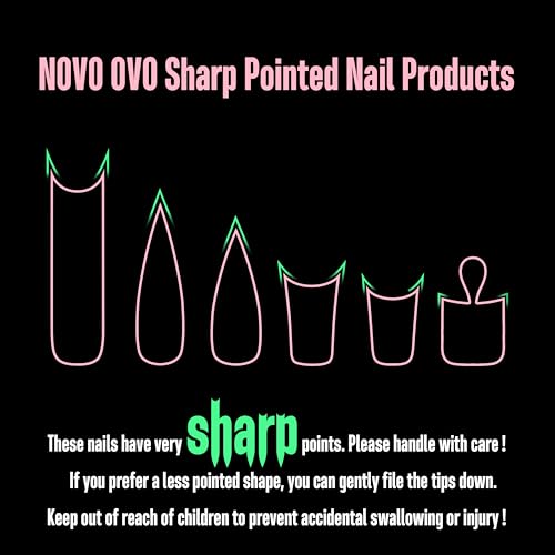 NOVO OVO Moon Curve Extra Thick Duck Nail Tips - 240 pcs