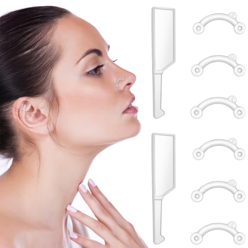 6 Pairs Nose Shaper Clips for Rhinoplasty - Adjustable Nose Lifter