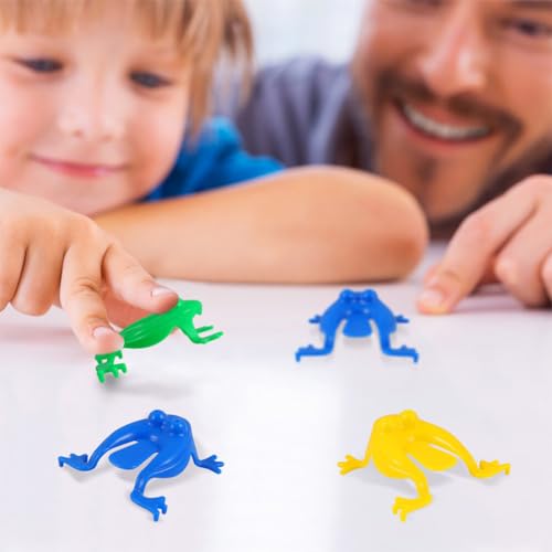 Toyvian 20pcs Jumping Frog Toys - Fun Interactive Bouncing Games