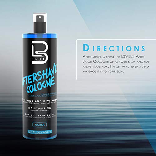 L3 Level 3 After Shave Spray Cologne - Moisturizing Men’s Fragrance, 400ml