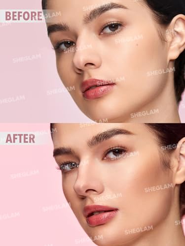 SHEGLAM Fine Line 2-in-1 Nose Contour & Highlight Pen Umber - Waterproof Cream Bronzer & Highlighter Stick