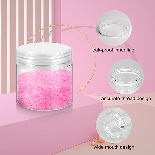 Loretoy 36 Pack 2oz Plastic Cosmetic Jars - Leak-Proof Travel Containers