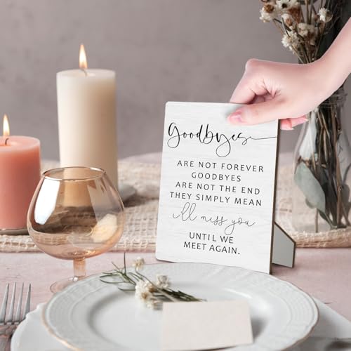 In Loving Memory Wooden Stand Sign - 5x7 Inch Memorial Decor