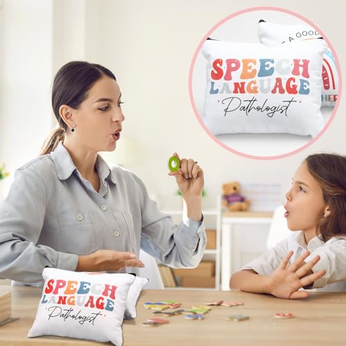 9 Pcs Speech Language Pathologist Gift Bulk Makeup Bags - SLP Travel Organizer