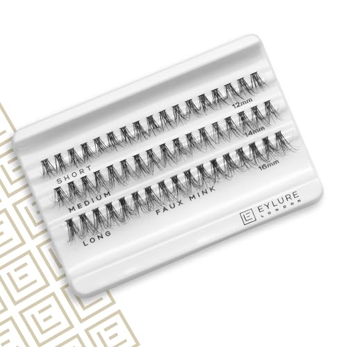Eylure Luxe 3D False Eyelash Flares Pack of 2 – Short, Medium & Long Individual Lashes