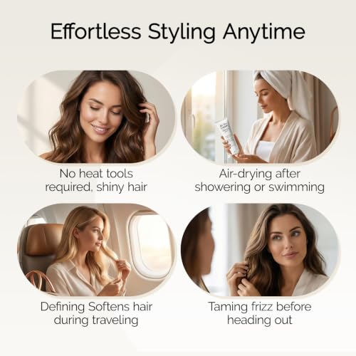 Air Dry Cream for Frizz Control - Lightweight Hair Smoothing, 4 oz