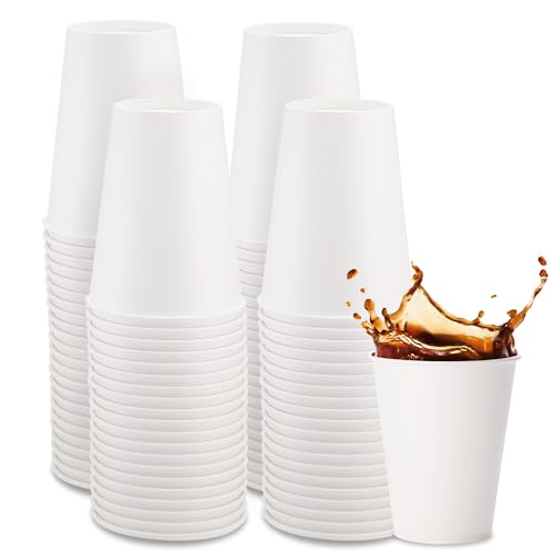Freshware 12 oz Disposable Paper Coffee Cups - 100 Pack