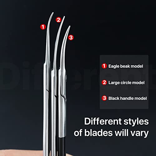 Qunzhao Curved Cuticle Scissors 01 - Stainless Steel Nail Grooming Tool