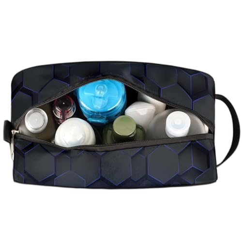 Blue Video Game Travel Toiletry Bag for Kids - Waterproof & Lightweight