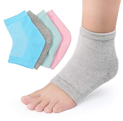 Moisturizing Gel Heel Socks - 3 Pairs for Cracked Heels