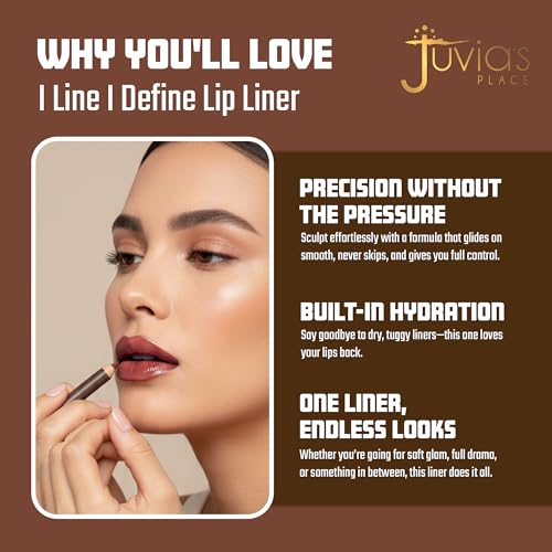 Juvia's Place Mocha Mischief Lip Liner - Long-Lasting Hydrating Formula