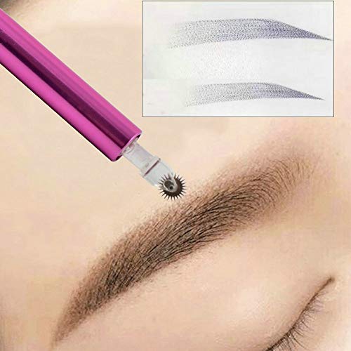 Microblading Roller Needles for Eyebrow Shading - 10 Pack