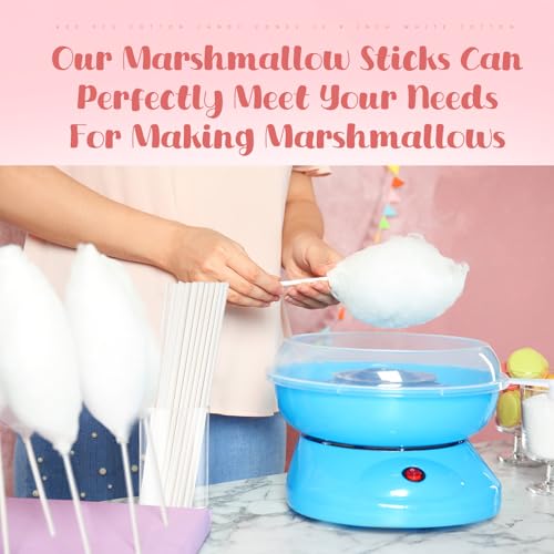 Honeydak 100 Pcs Cotton Candy Cones - 13.8 Inch Food-Grade Paper for Parties