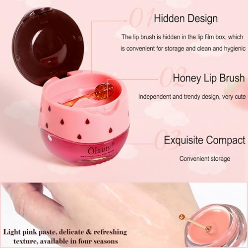 8-Piece Honey Bee Lip Balm and Sleeping Mask Set for Dry, Cracked Lips