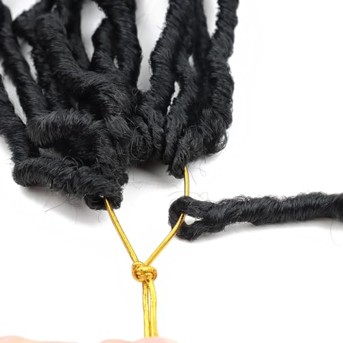 36 Inch Soft Locs Crochet Hair - 7 Packs of 1B Faux Locs