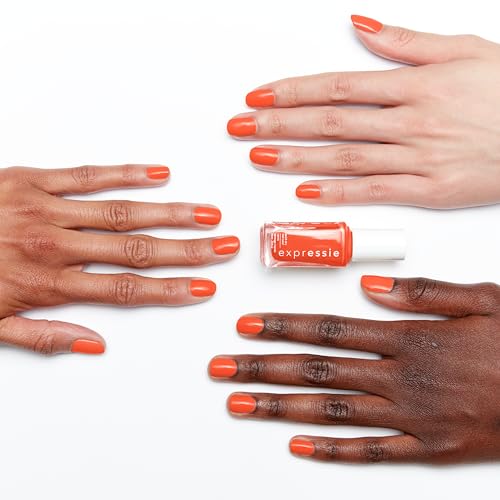 essie Expressie Quick Dry Nail Polish - Catch A Vibe, Vegan Orange
