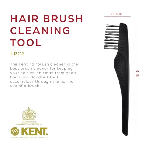 Kent Hairbrush Cleaner Tool for Removing Hair & Dandruff from Brushes