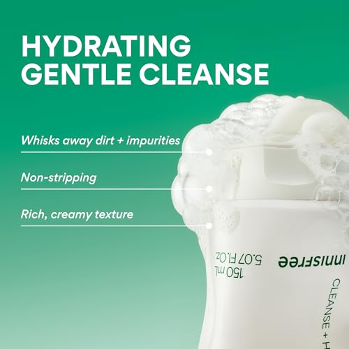 Innisfree Green Tea Amino Acid Cleansing Foam 5.07 oz Sulfate-Free Face Wash