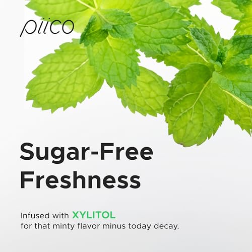 Piico Xylitol Dental Floss Picks - 100 Count, Floral Flavor, Portable