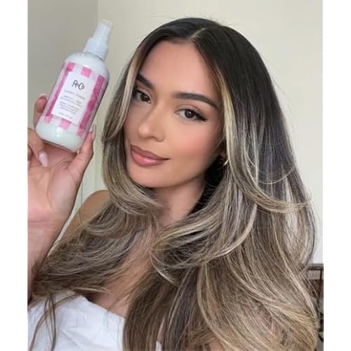 R+Co Candy Stripe Protect + Prep Detangling Spray | Instantly Detangles, Nourishes Hair, Prevents Breakage | Vegan + Cruelty-Free | 8.5 Fl Oz