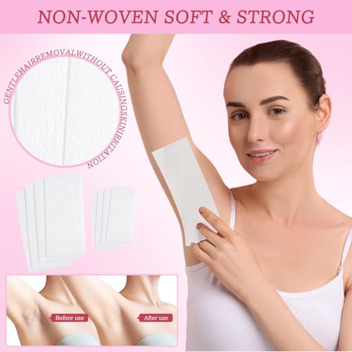 150 Pcs Wax Strips for Hair Removal 2.5x7.5 in Non-Woven Body & Facial – Roadtofree (Variation: 150 Pcs)