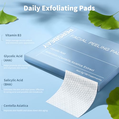 Glycolic Acid Exfoliating Pads for Radiant Skin - 30 Treatments