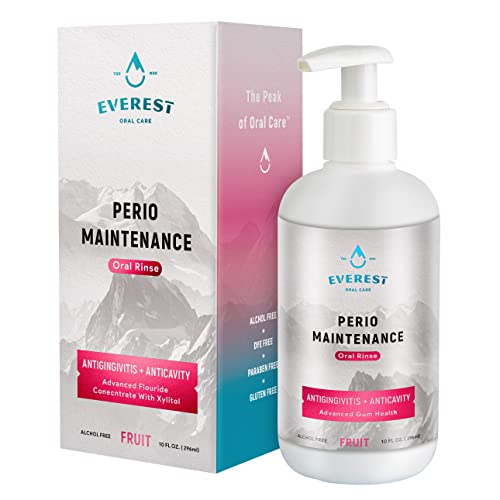 Everest Oral Care Alcohol-Free Fruit Punch Mouthwash 10 Fl Oz – Concentrated for Bad Breath & Gum Health