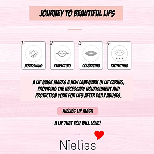 Nielies 24K Gold Hydrating Lip Mask Patches - Plumping Treatment, 30 Pieces