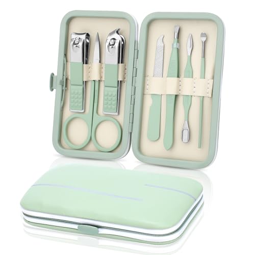 7-Piece Stainless Steel Manicure & Pedicure Set - Travel Kit