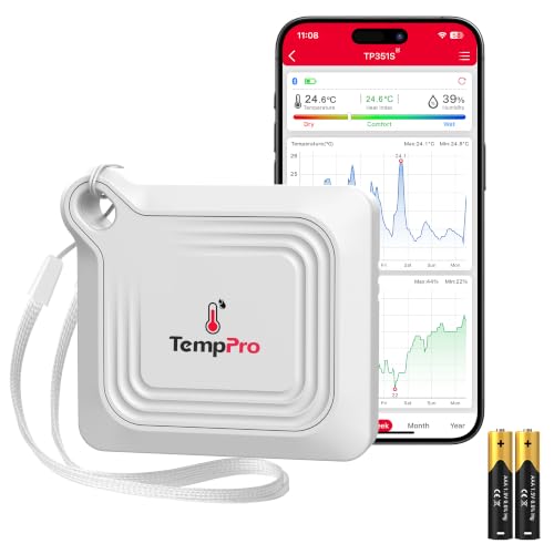 TempPro Bluetooth Thermometer Hygrometer - 260ft Remote Monitoring