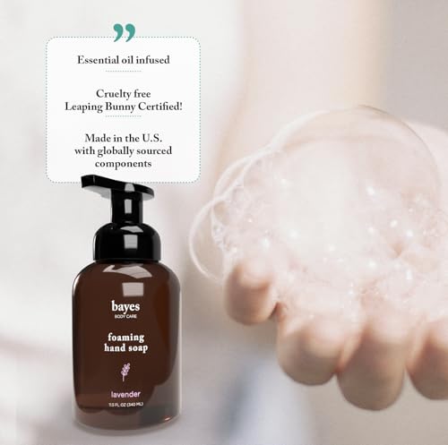 Bayes Foaming Hand Soap - Rosemary Mint, Pack of 2 | Nourishing & Aromatic