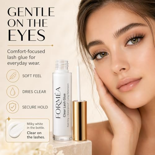 FORMÉA Clear Lash Glue – Fast Dry Waterproof Adhesive for Lashes