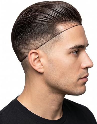 Smilco 20-Pack Men's Hair Nets for Short/Medium Styles - Brown