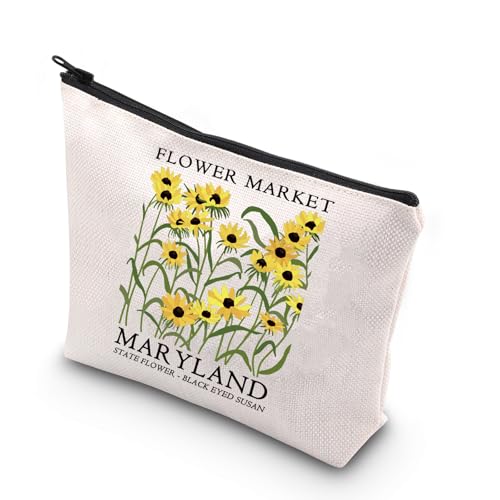 Maryland Canvas Tote Bag - Travel Shopping Bag with Interior Organizer