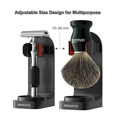 Anbbas 2pcs Wall Mounted Shaving Holder for Brush,Razor,Electric