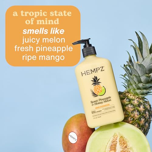 Hempz Sweet Pineapple & Honey Melon Herbal Moisturizing Body Lotion 17 Fl Oz