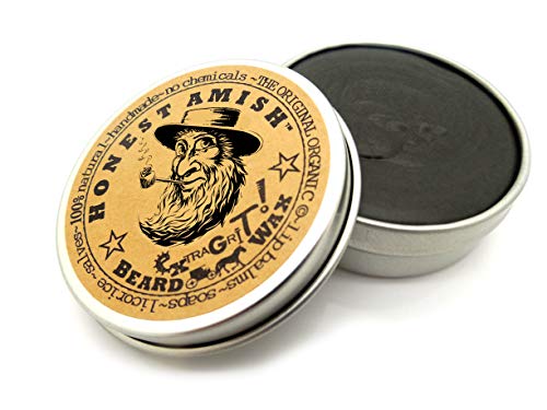 Honest Amish Extra Grit Beard Wax - Natural Organic Hair Control