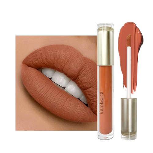 Orange Liquid Matte Lipstick - Long Lasting Color Stay, Non-Sticky - Moonlit Melody by ilembane