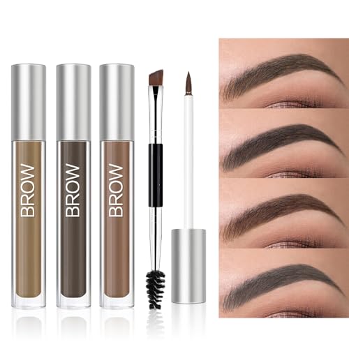 Waterproof Eyebrow Gel Black Brown Long Lasting Smudge-Proof Makeup