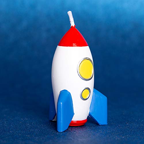 Rocket Birthday Candle - Outer Space Theme for Kids' Parties