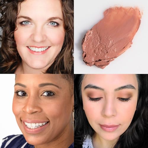 Red Apple Lipstick - Naughty Orangey-Brown Nude Organic Vegan Lipstick