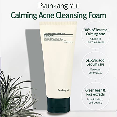 Pyunkang Yul Calming Cleansing Foam with AHA & Witch Hazel - 3.38 Fl. oz