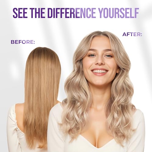 SUNATORIA Purple Hair Mask for Blonde Hair – 2-in-1 Keratin Toning Conditioner, 8.5 Fl Oz