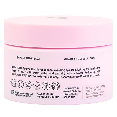 grace & stella Dead Sea Mud Mask - Vegan Pore Detox Treatment (120ml)