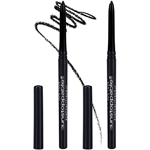 Maybelline Unstoppable Waterproof Eyeliner Pencil, Onyx, 2-Pack