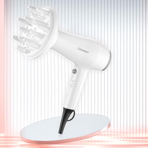Licoseam 1875W Compact Hair Dryer with Diffuser and Concentrator
