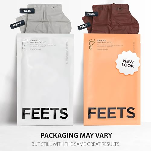 FEETS Foot Peel Mask - Exfoliating Treatment for Cracked Heels (2-Pack)